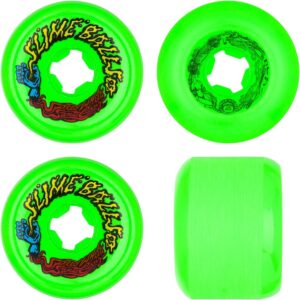 Santa Cruz Slime Balls Skateboard Wheels Vomits Green 60mm 95a