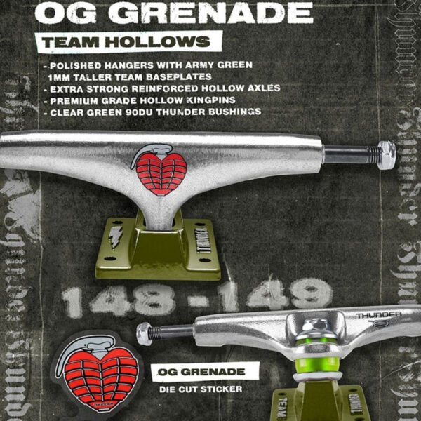 THUNDER TRUCK TEAM 149 OG GRENADE EDITION