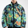 WASTED PARIS Fusion Puffer Jacket (reversible) Black/Multi