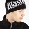 Wasted Paris United Reverse Brow Beanie Black/White