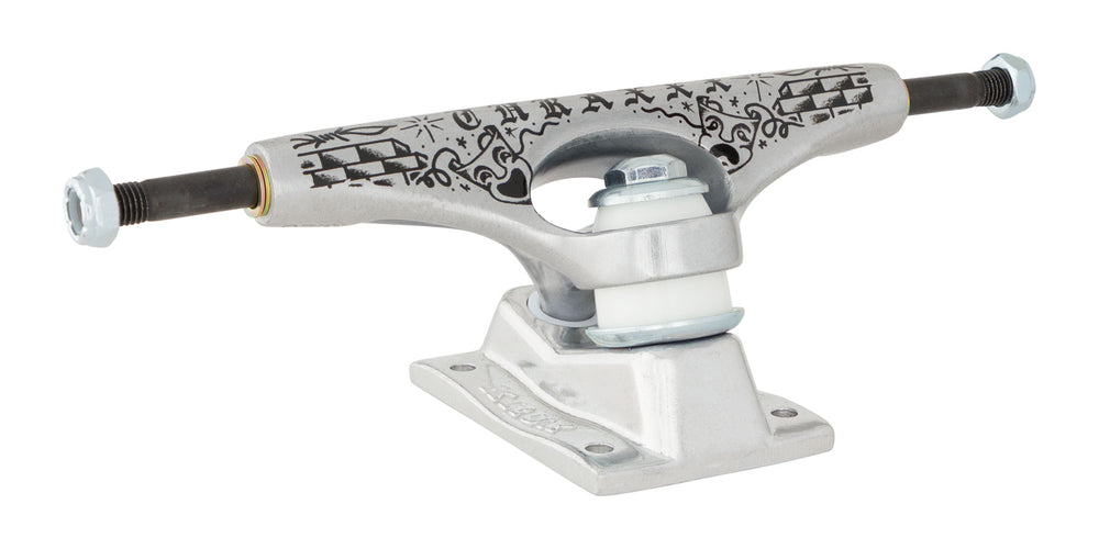Krux Trucks Aaron Goure DLK Skateboard Trucks SET Silver 8,5"