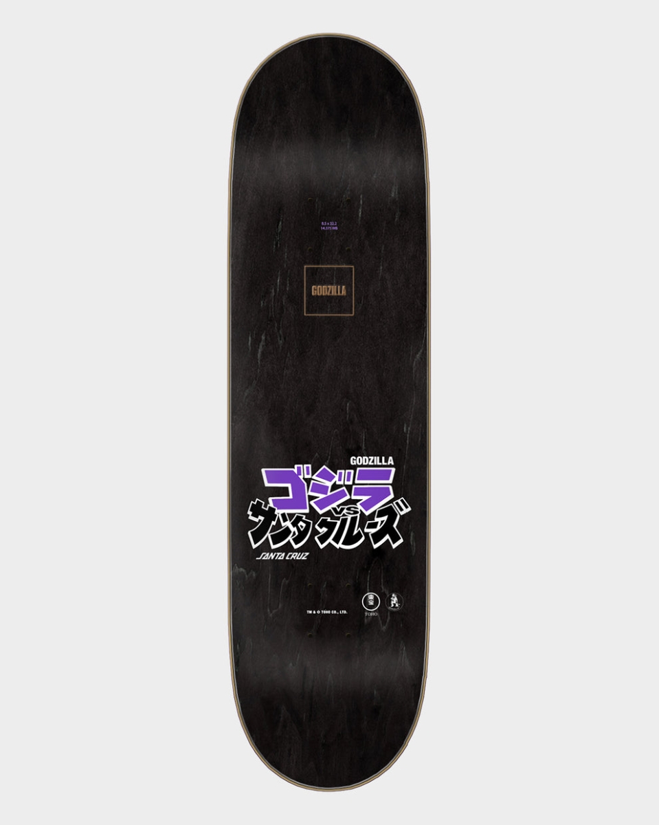 Santa Cruz X Godzilla Shin Knox Firepit Skateboard Deck 8.5in x 32.2"
