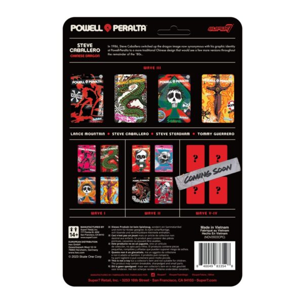 super 7 - Powell Peralta ReAction Figure Wave 3 Steve Caballero Chinese Dragon