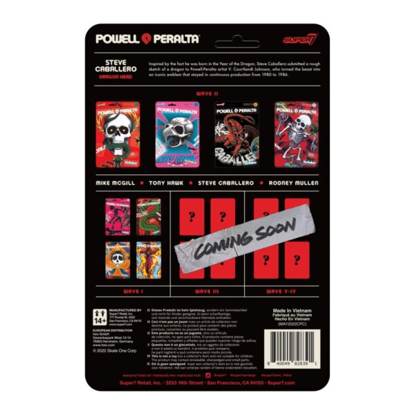 super 7 - Powell Peralta ReAction Wave 2 Steve Caballero Dragon