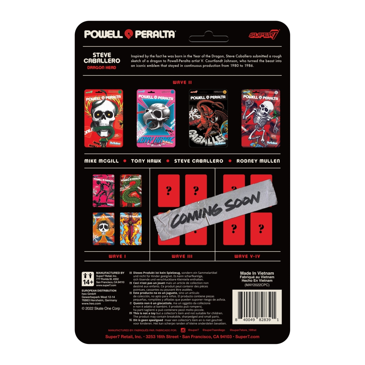 super 7 - Powell Peralta ReAction Wave 2 Steve Caballero Dragon
