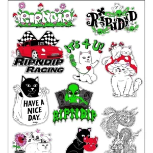 RIPNDIP FIELD FRIENDS STICKER SHEET MULTI