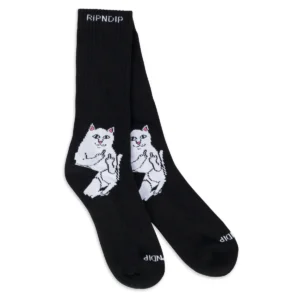 RIPNDIP LORD NERMAL SOCKS BLACK OS