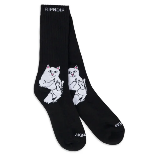 RIPNDIP LORD NERMAL SOCKS BLACK OS