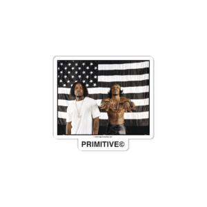 PRIMITIVE X OUTKAST STRIPES STICKER BLACK