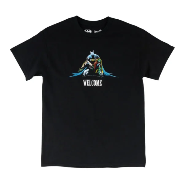 WELCOME X BATMAN DEATH IN THE FAMILY T-SHIRT BLACK