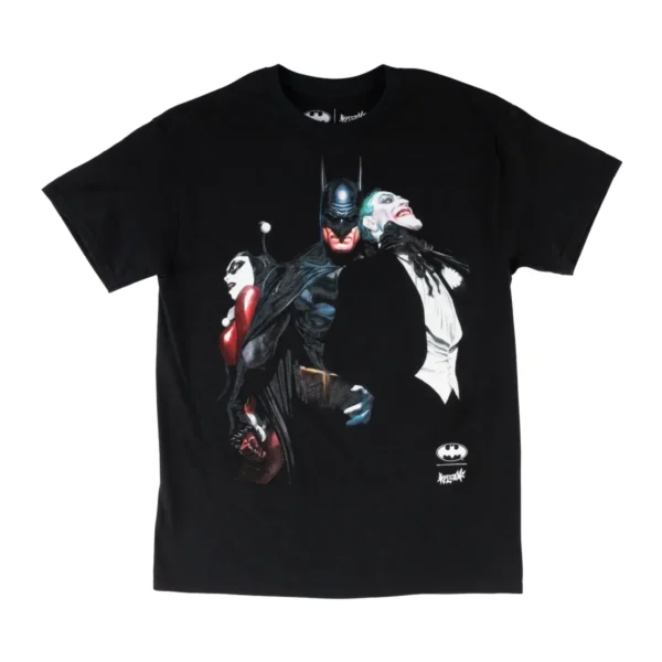 WELCOME X BATMAN HARLEY AND JOKER T-SHIRT BLACK