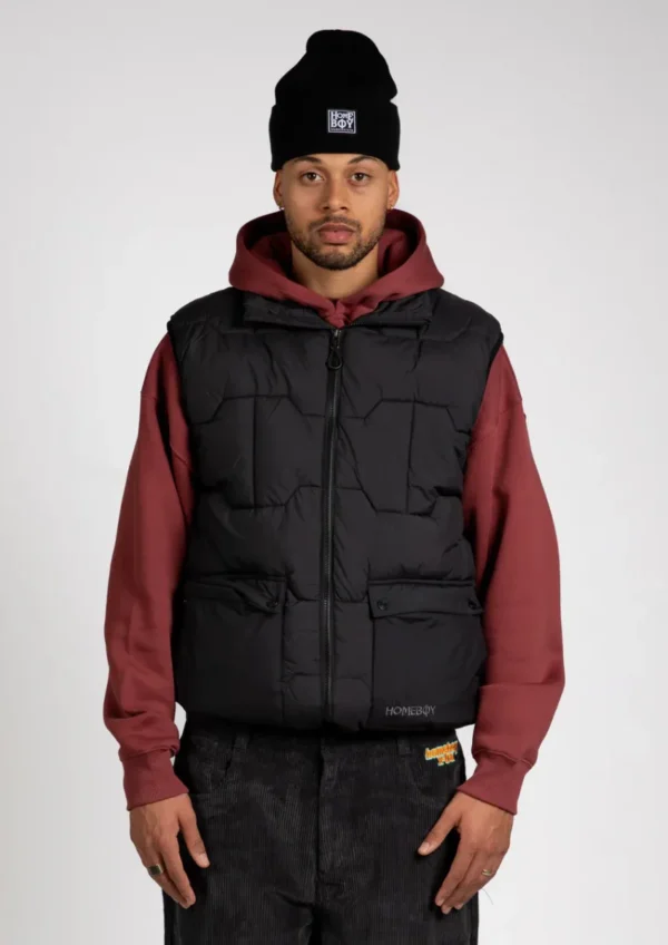 HOME BOY PAVER VEST BLACK