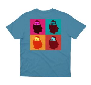 NNSNS ANDYS HEAD LOGO T-SHIRT OCEAN