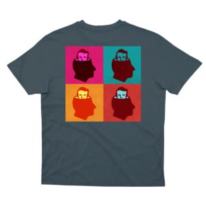 NNSNS ANDYS HEAD LOGO T-SHIRT STEEL
