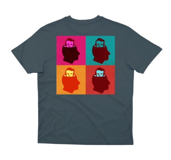 NNSNS ANDYS HEAD LOGO T-SHIRT STEEL