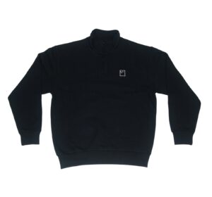 NNSNS BLOCKHEAD EMBROIDEREY CREW BLACK