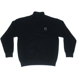 NNSNS BLOCKHEAD EMBROIDEREY CREW BLACK