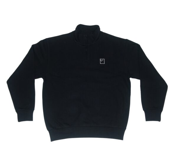 NNSNS BLOCKHEAD EMBROIDEREY CREW BLACK