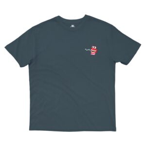 NNSNS EMBROIDERED JUMPING TEETH T-SHIRT STEEL