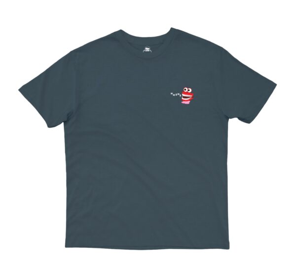 NNSNS EMBROIDERED JUMPING TEETH T-SHIRT STEEL