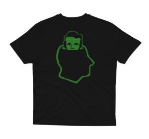 NNSNS PIXEL HEAD LOGO T-SHIRT BLACK