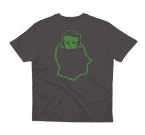 NNSNS PIXEL HEAD LOGO T-SHIRT Brown