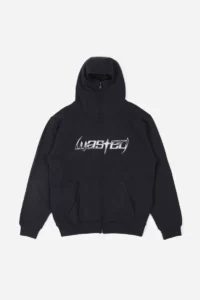 WASTED PARIS Blade Balaclava Zip Hoodie Night Blue