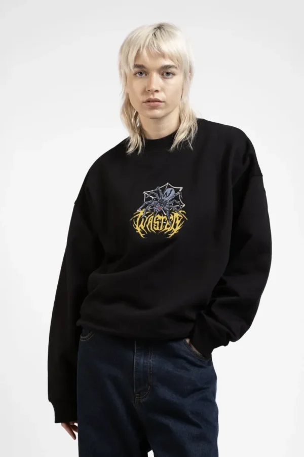 WASTED PARIS PREY CREWNECK BLACK