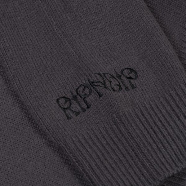 RIPNDIP JOAQUIN KNIT SWEATER CHARCOAL
