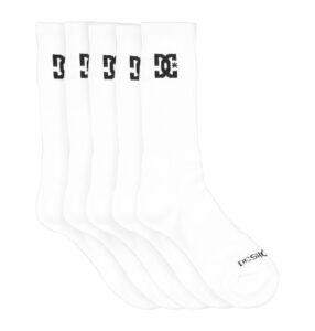 DC CREWSOCKS White ONE SIZE 5PACK