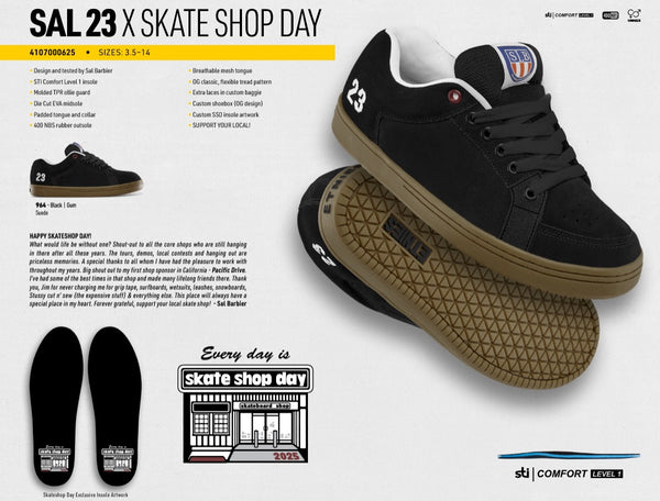 ETNIES SAL23 x SKATE SHOP DAY BLK.GUM