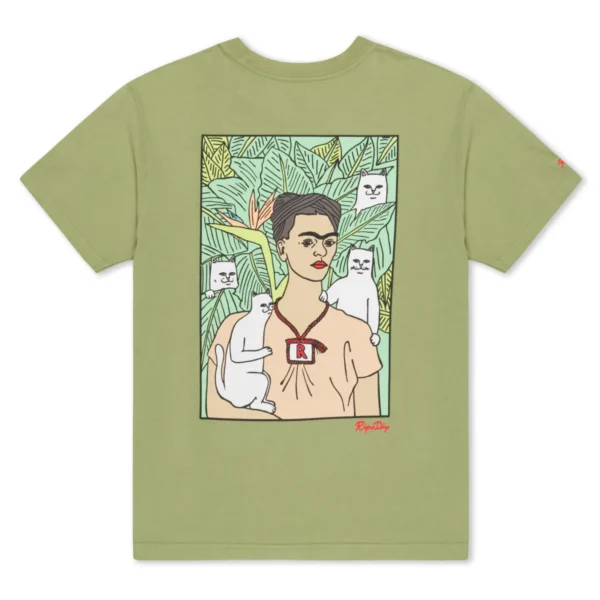 RIPNDIP NERMAL PORTRAIT T-SHIRT LIGHT FOREST