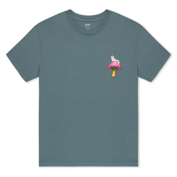 RIPNDIP PSYCHEDELIC T-SHIRT LIGHT CHARCOAL