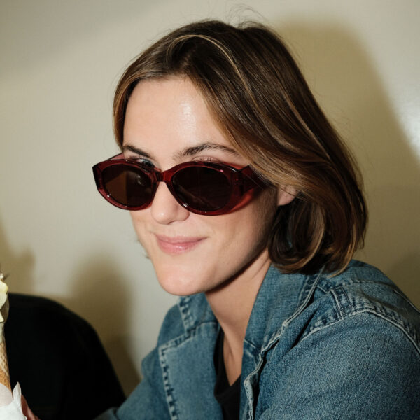 CHPO BRAND CLEO SUNGLASSES BURGUNDY UNISEX