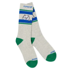 Ripndip PEEKING NERMAL SOCKS ASH HEATHER os