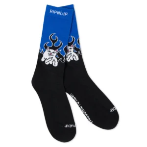RipndipWELCOME TO HECK SOCKS BLACK OS