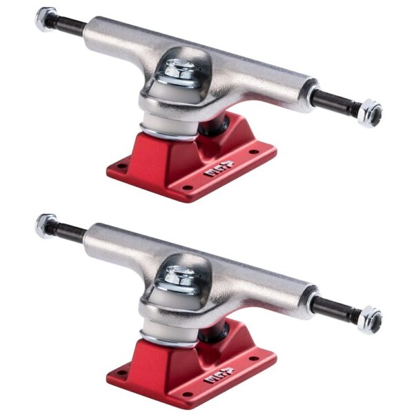 Ace Classic Raw Red Polished Skateboard Trucks Set 33 / 8"