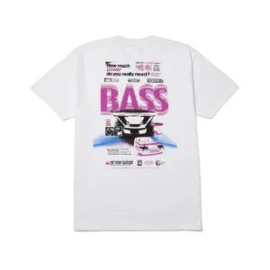 HUF BASS POWER T-SHIRT - WHITE