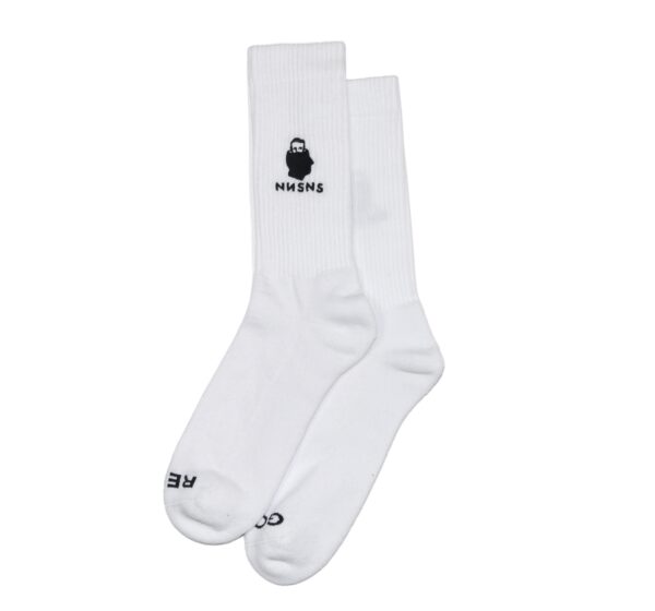 NNSNS Head Logo Embroidered Sock White 38-42