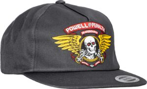 Powell Peralta Winged Ripper Snap Back Cap (Charcoal)