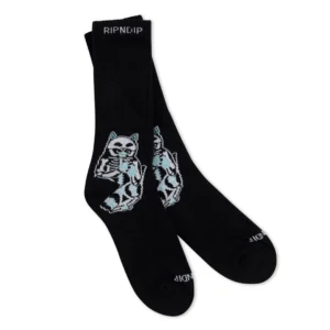 RIPNDIP LORD SKELLY SOCKS BLACK