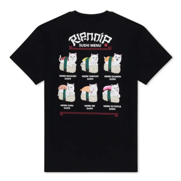 RIPNDIP SUSHI NERM T-SHIRT (BLACK)
