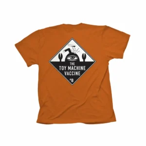 TOY MACHINE VACCINE S/S T-SHIRT (ORANGE)