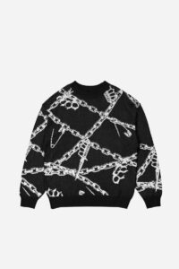 WASTED PARIS KNUCKLES SWEATER BALCK