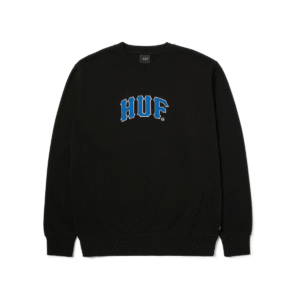 HUF ARCH APPLIQUE CREWNECK (BLACK)