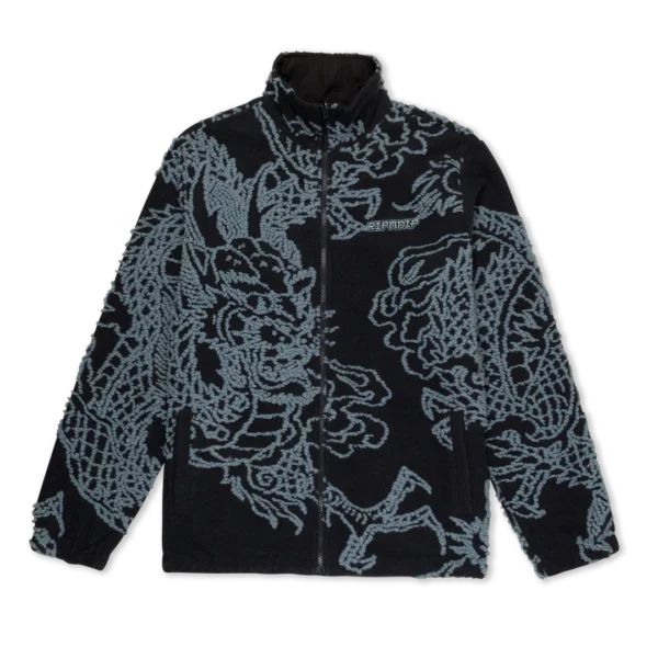 RIPNDIP HAKU REVERSIBLE JACKET (BLACK / CHARCOAL)