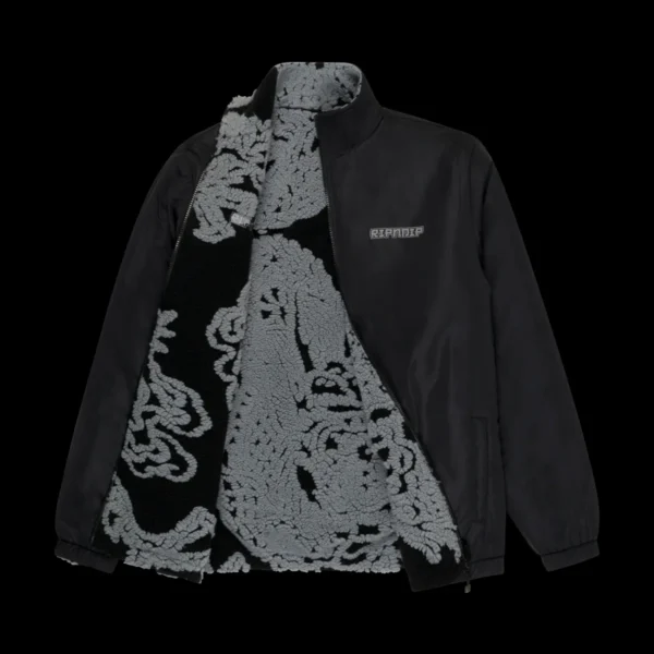 RIPNDIP HAKU REVERSIBLE JACKET (BLACK / CHARCOAL)