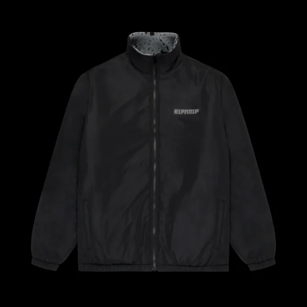 RIPNDIP HAKU REVERSIBLE JACKET (BLACK / CHARCOAL)