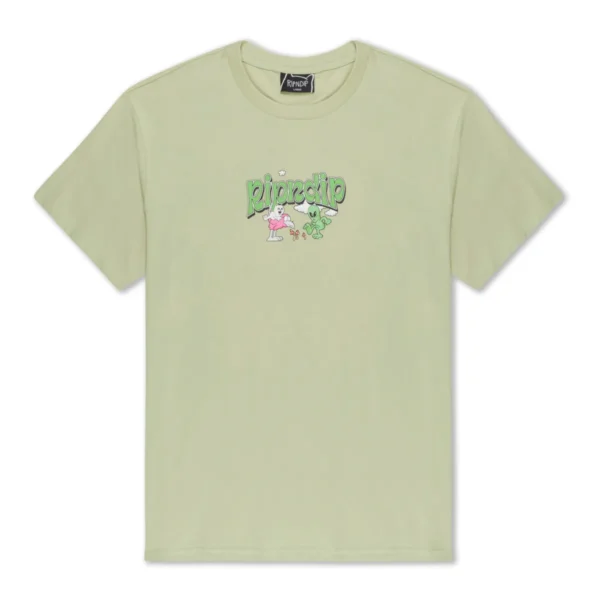 RIPNDIP PLAYGROUND T-SHIRT (LIGHT MOSS)