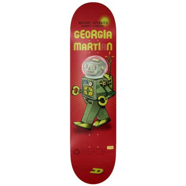 TOY MACHINE GEORGIA MARTIN ROBOT skateboard deck 8.25